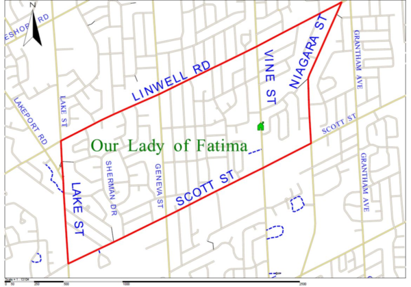 Our Lady of Fatima boundary map