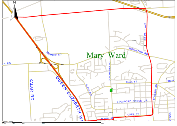 Mary Ward boundary map